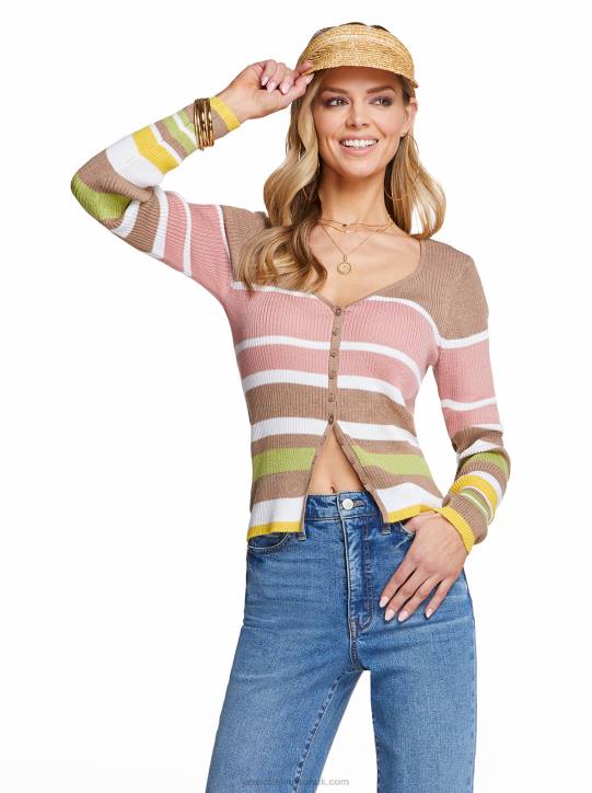 Hollie Sweater in Canterelle StripeJessica Simpson 6JRJ602