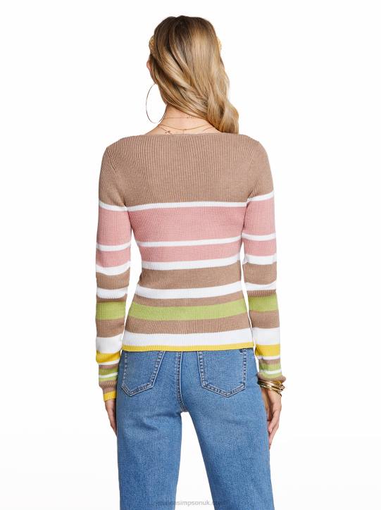 Hollie Sweater in Canterelle StripeJessica Simpson 6JRJ602