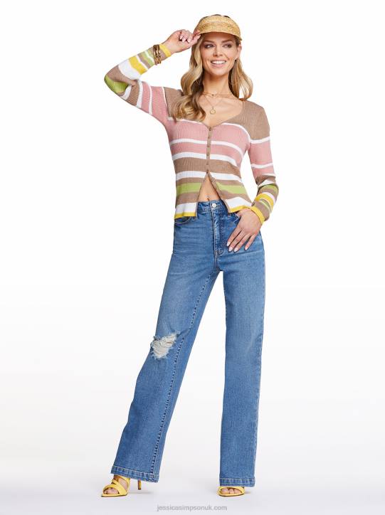 Hollie Sweater in Canterelle StripeJessica Simpson 6JRJ602