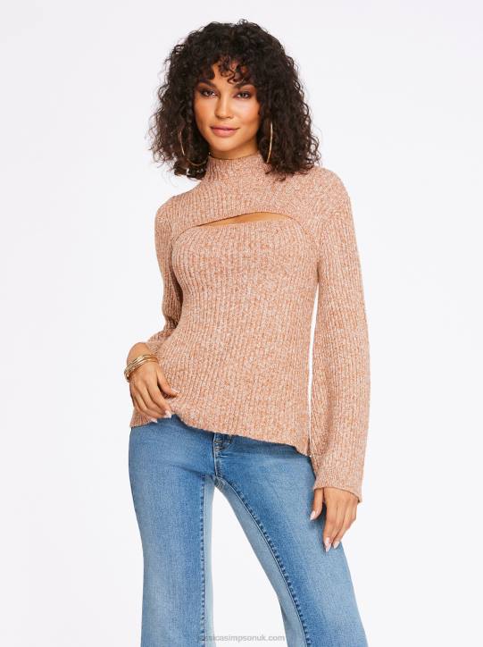 Kaida Sweater in Mocha MousseJessica Simpson 6JRJ570