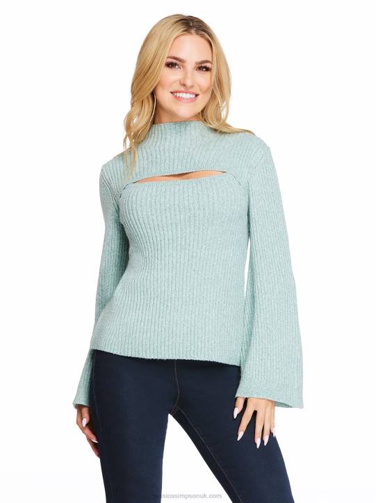 Kaida Sweater in Vineyard GreenJessica Simpson 6JRJ576