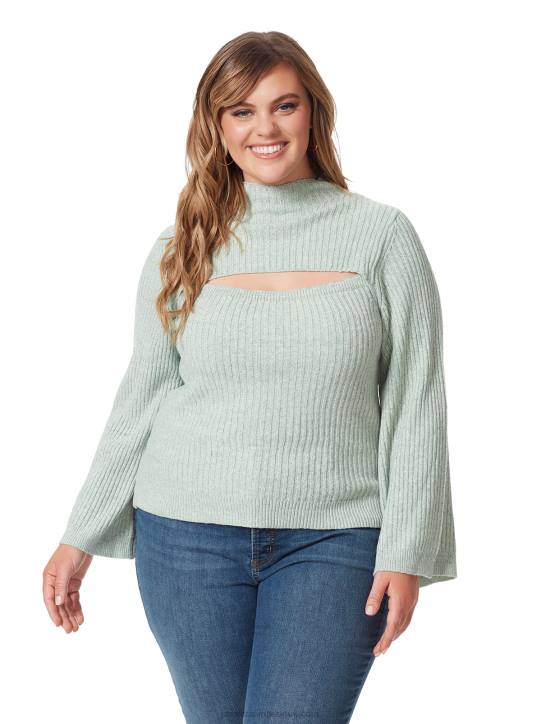 Kaida Sweater in Vineyard GreenJessica Simpson 6JRJ576