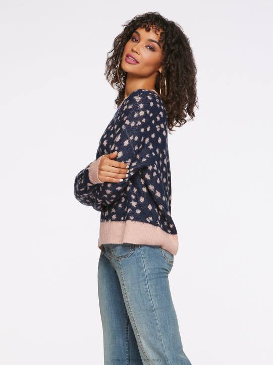 Kenna Sweater in Brushed SpotsJessica Simpson 6JRJ569