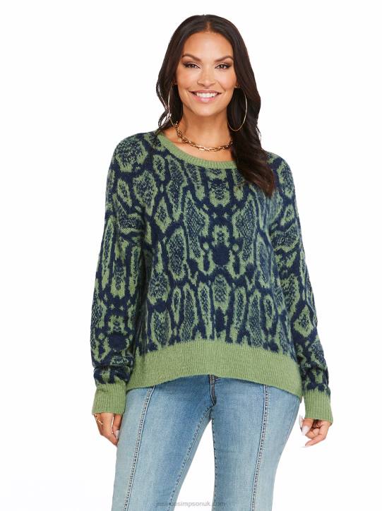 Kenna Sweater in Geo SnakeJessica Simpson 6JRJ578