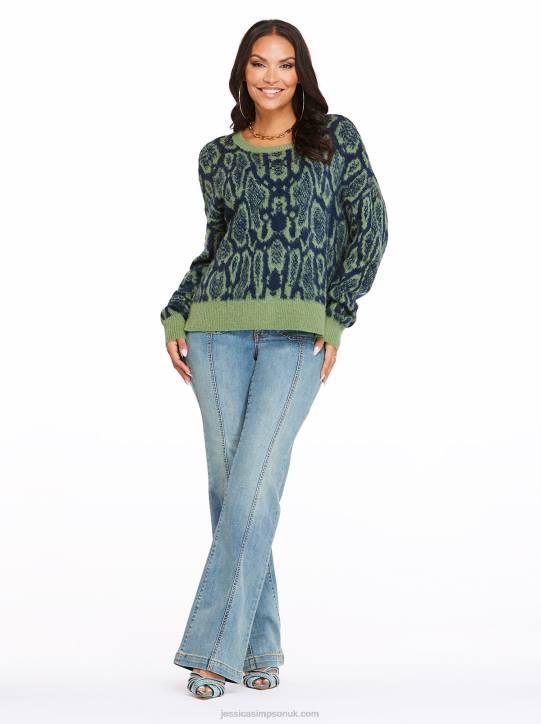 Kenna Sweater in Geo SnakeJessica Simpson 6JRJ578