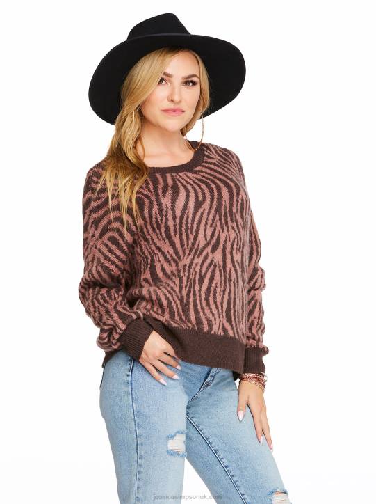 Kenna Sweater in Tinted ZebraJessica Simpson 6JRJ568