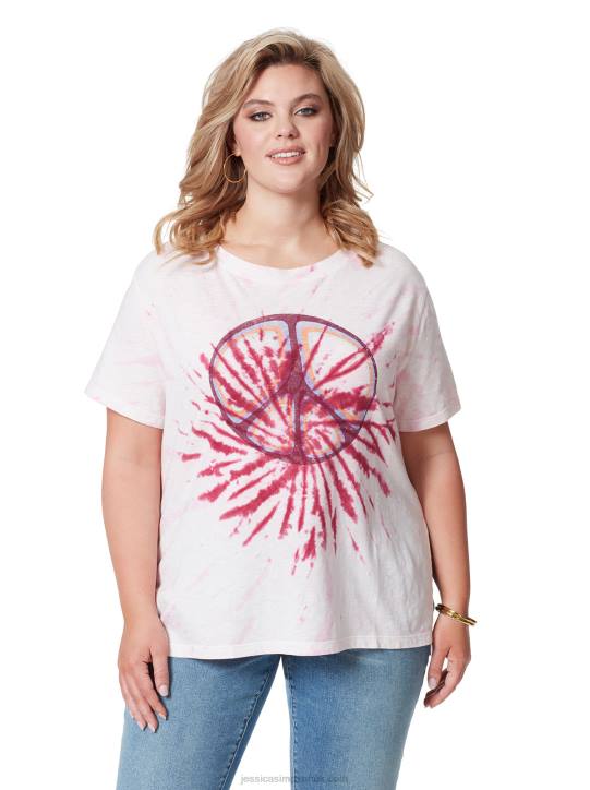 Chelsea Graphic Tee in Peace SignJessica Simpson 6JRJ794