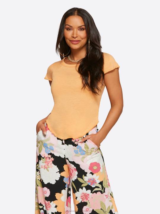 Rivers Baby Tee in Mock OrangeJessica Simpson 6JRJ702