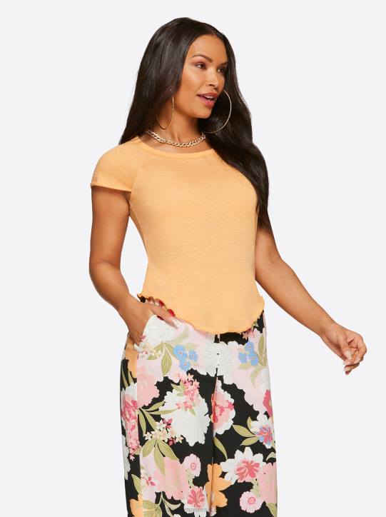 Rivers Baby Tee in Mock OrangeJessica Simpson 6JRJ702