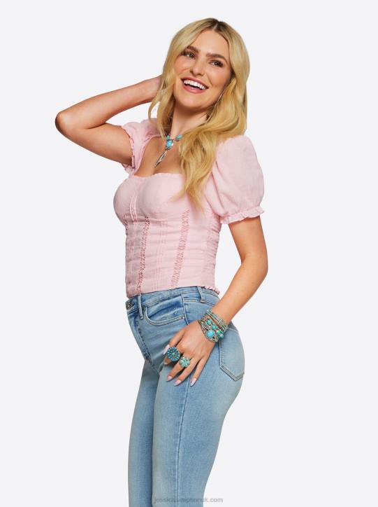 Aubrey Top in Pink DolphinJessica Simpson 6JRJ675