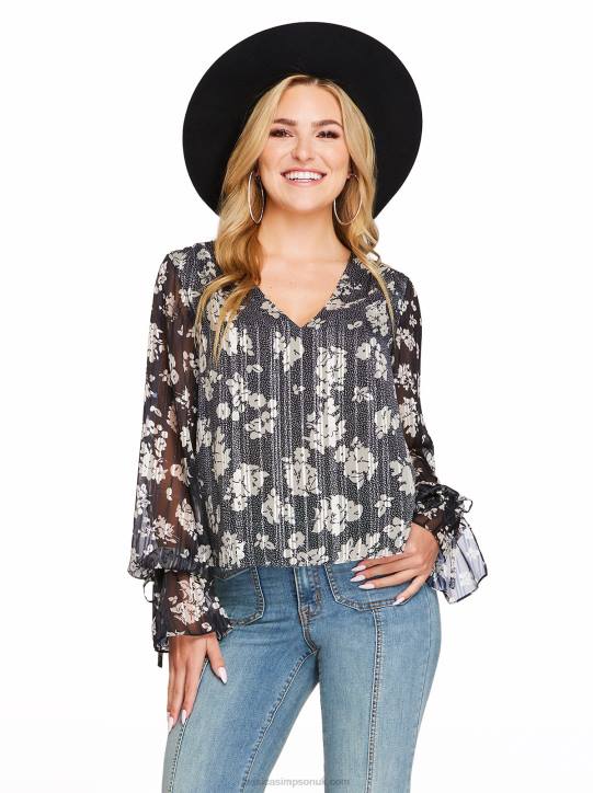 Aurora Top in Drafted FloralsJessica Simpson 6JRJ766