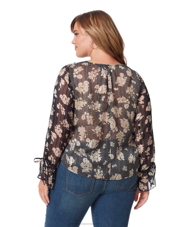 Aurora Top in Drafted FloralsJessica Simpson 6JRJ766