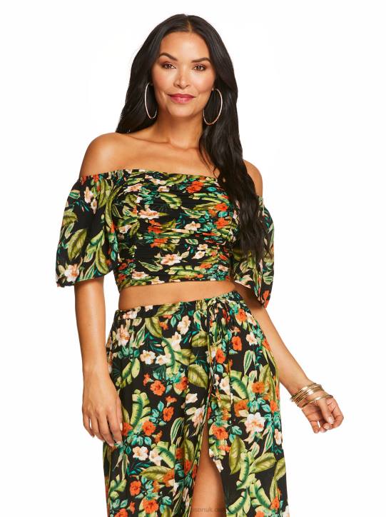 Brinne Top in Island Wildflower BlackJessica Simpson 6JRJ1140