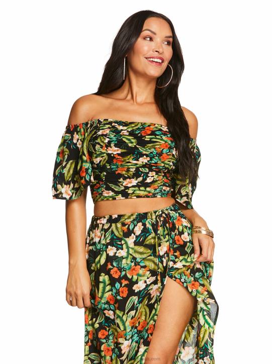 Brinne Top in Island Wildflower BlackJessica Simpson 6JRJ1140