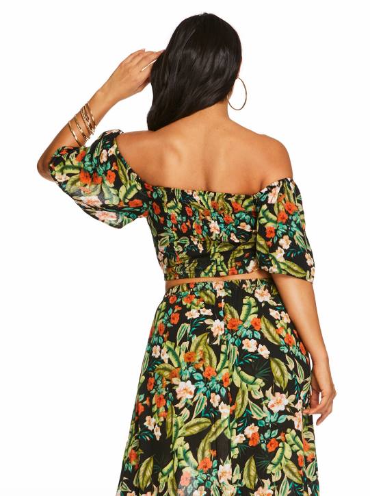 Brinne Top in Island Wildflower BlackJessica Simpson 6JRJ1140