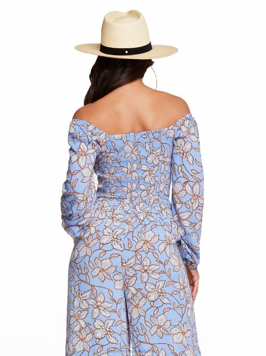 Daniela Top in Amazon Floral Bel Air BlueJessica Simpson 6JRJ1155