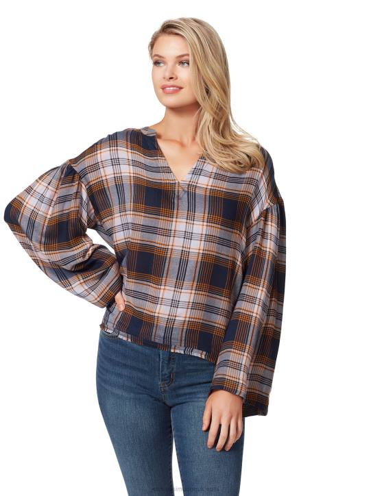 Jenna Top in Festive PlaidJessica Simpson 6JRJ1129