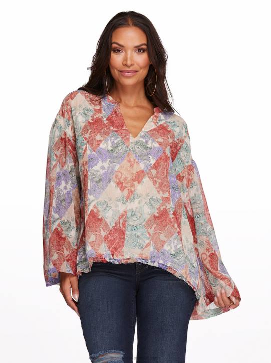 Jenna Top in Paisley PatchJessica Simpson 6JRJ1126