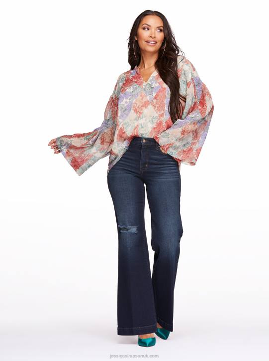 Jenna Top in Paisley PatchJessica Simpson 6JRJ1126