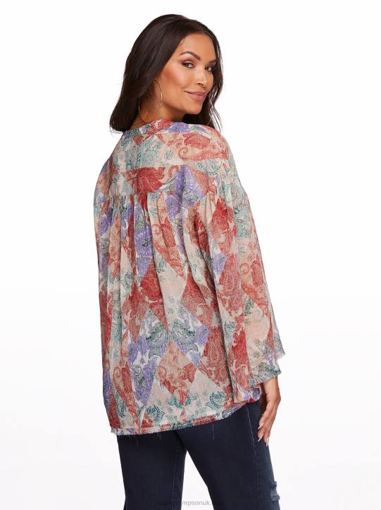 Jenna Top in Paisley PatchJessica Simpson 6JRJ1126