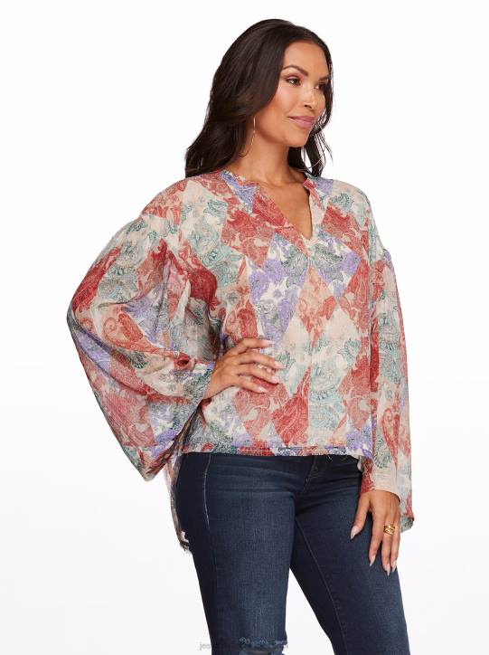 Jenna Top in Paisley PatchJessica Simpson 6JRJ1126