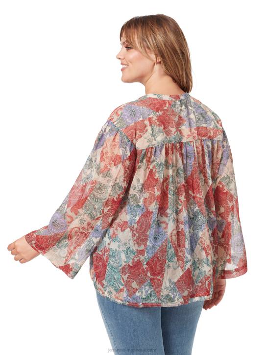 Jenna Top in Paisley PatchJessica Simpson 6JRJ1126