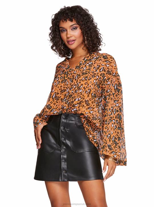 Jenna Top in Speckled CheetahJessica Simpson 6JRJ770