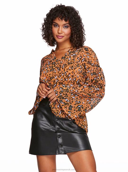 Jenna Top in Speckled CheetahJessica Simpson 6JRJ770