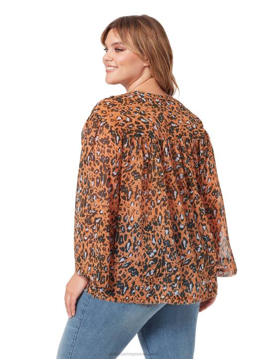 Jenna Top in Speckled CheetahJessica Simpson 6JRJ770