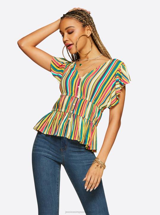Jeydon Top in Torrid StripeJessica Simpson 6JRJ688