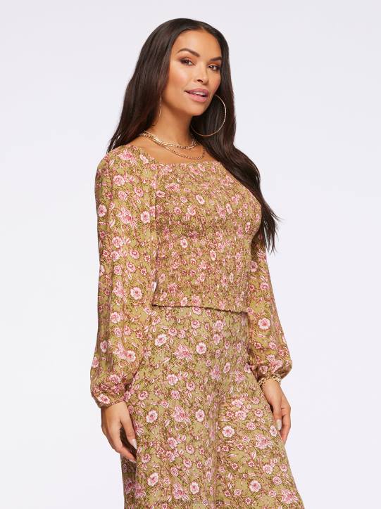 Katiya Top in Boa Botanical DotsJessica Simpson 6JRJ636