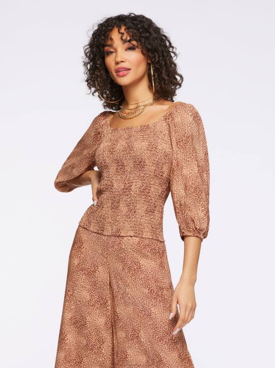 Katiya Top in Winding LeopardJessica Simpson 6JRJ637