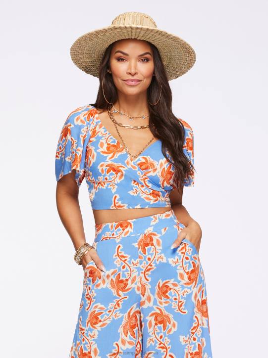 Kerrigan Crop Top in Defined BotanicalsJessica Simpson 6JRJ641