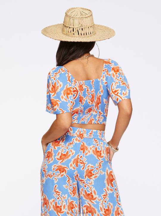 Kerrigan Crop Top in Defined BotanicalsJessica Simpson 6JRJ641