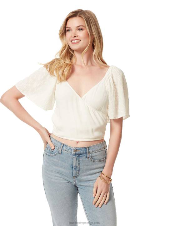 Kerrigan Crop Top in GardeniaJessica Simpson 6JRJ714