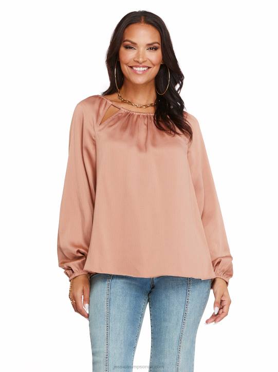 Layla Top in Mocha MousseJessica Simpson 6JRJ754