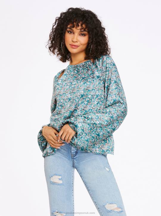 Layla Top in Whimsical PosiesJessica Simpson 6JRJ745