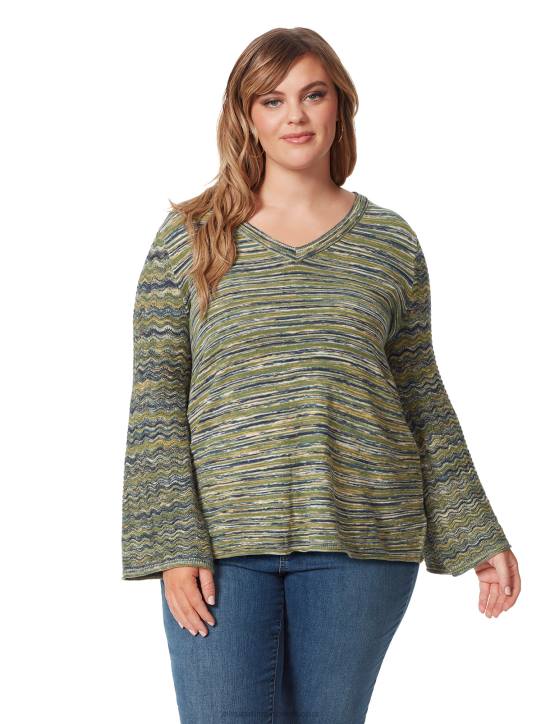 Marietta Top in Navy Multi StripeJessica Simpson 6JRJ756