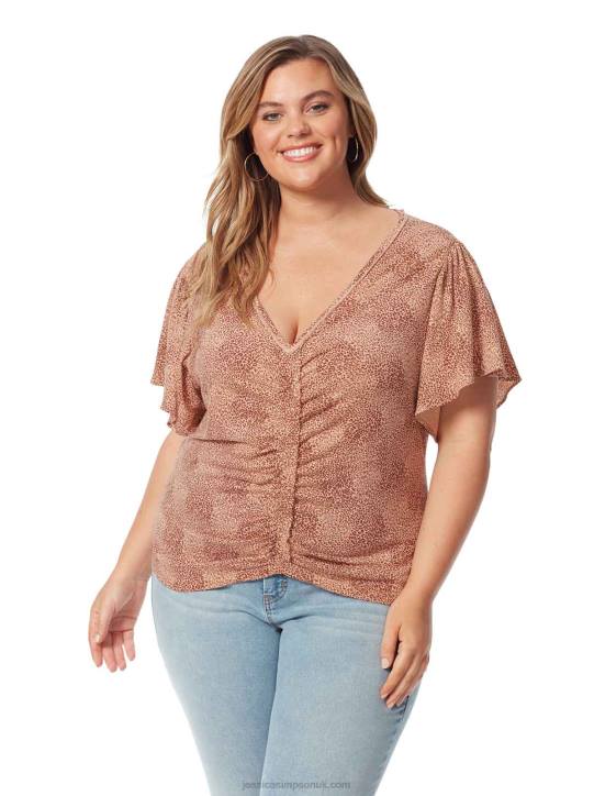 Ophelia Top in Winding LeopardJessica Simpson 6JRJ732