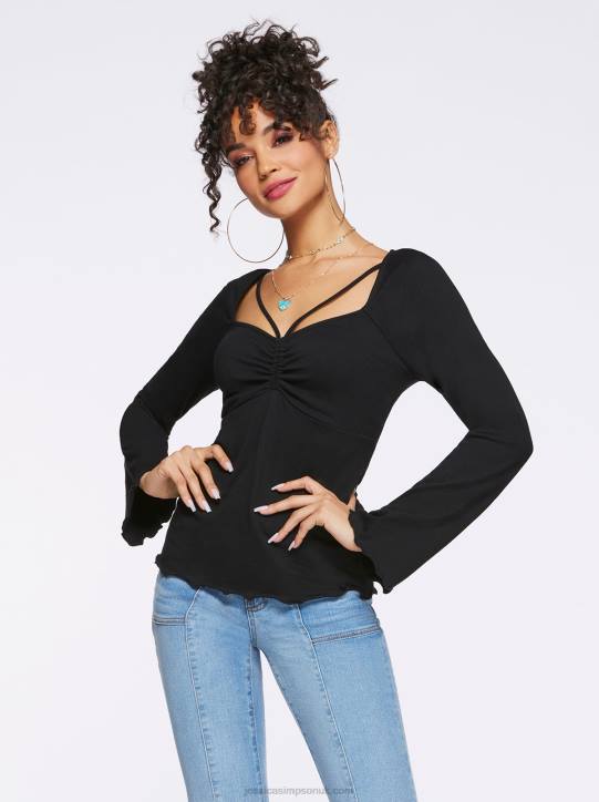 Rori Top in BlackJessica Simpson 6JRJ721