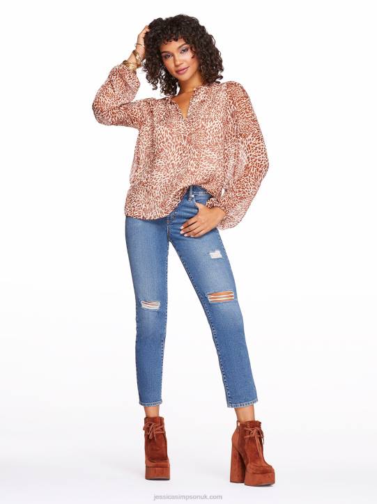 Ruby Top in Leopard SwirlJessica Simpson 6JRJ1114