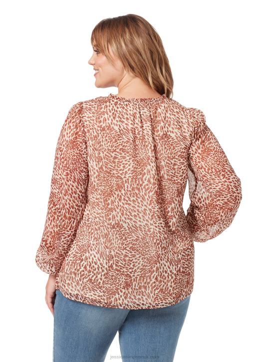 Ruby Top in Leopard SwirlJessica Simpson 6JRJ1114