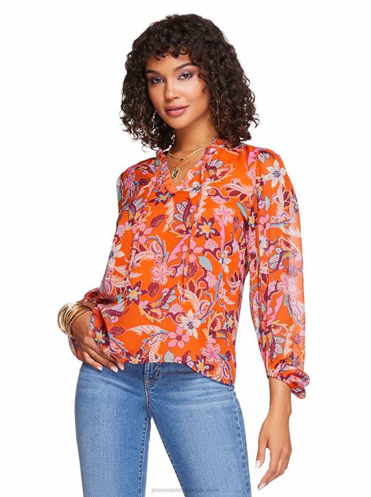 Ruby Top in Vibrant BouquetJessica Simpson 6JRJ1132
