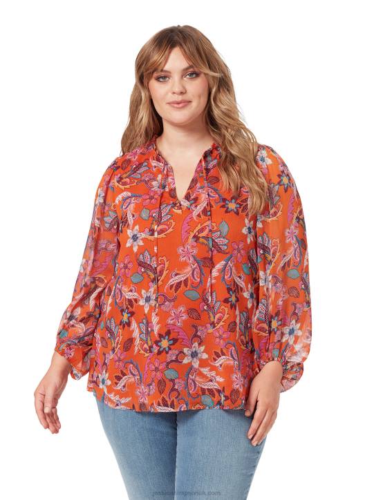 Ruby Top in Vibrant BouquetJessica Simpson 6JRJ1132
