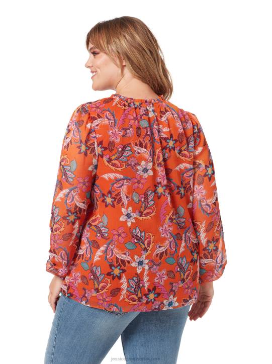 Ruby Top in Vibrant BouquetJessica Simpson 6JRJ1132