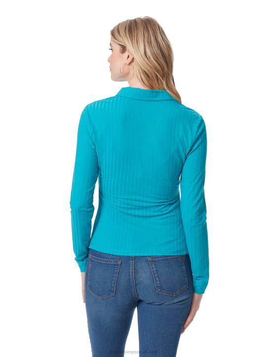 Wren Wrap Top in Tile BlueJessica Simpson 6JRJ755