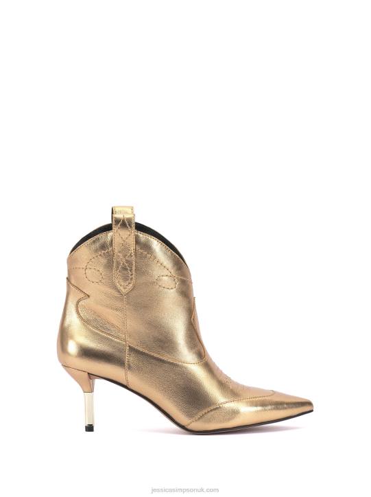Nelda Bootie in GoldJessica Simpson 6JRJ50