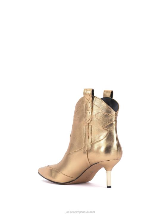 Nelda Bootie in GoldJessica Simpson 6JRJ50