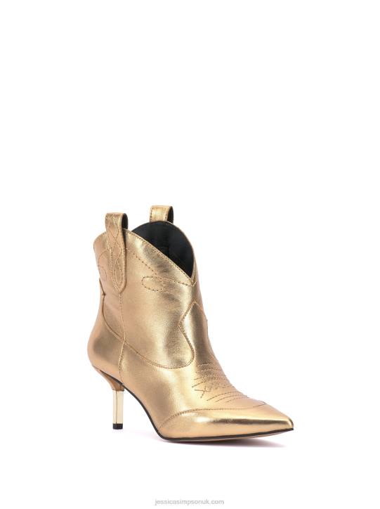 Nelda Bootie in GoldJessica Simpson 6JRJ50
