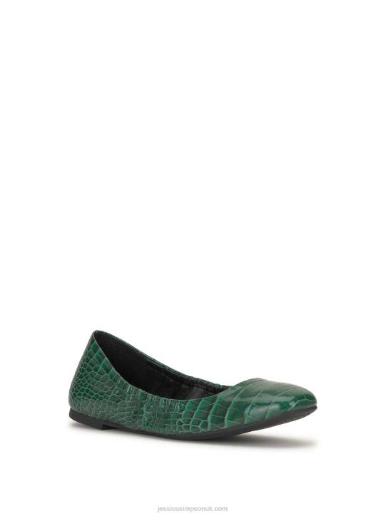 Sandaze Flat in GreenJessica Simpson 6JRJ100